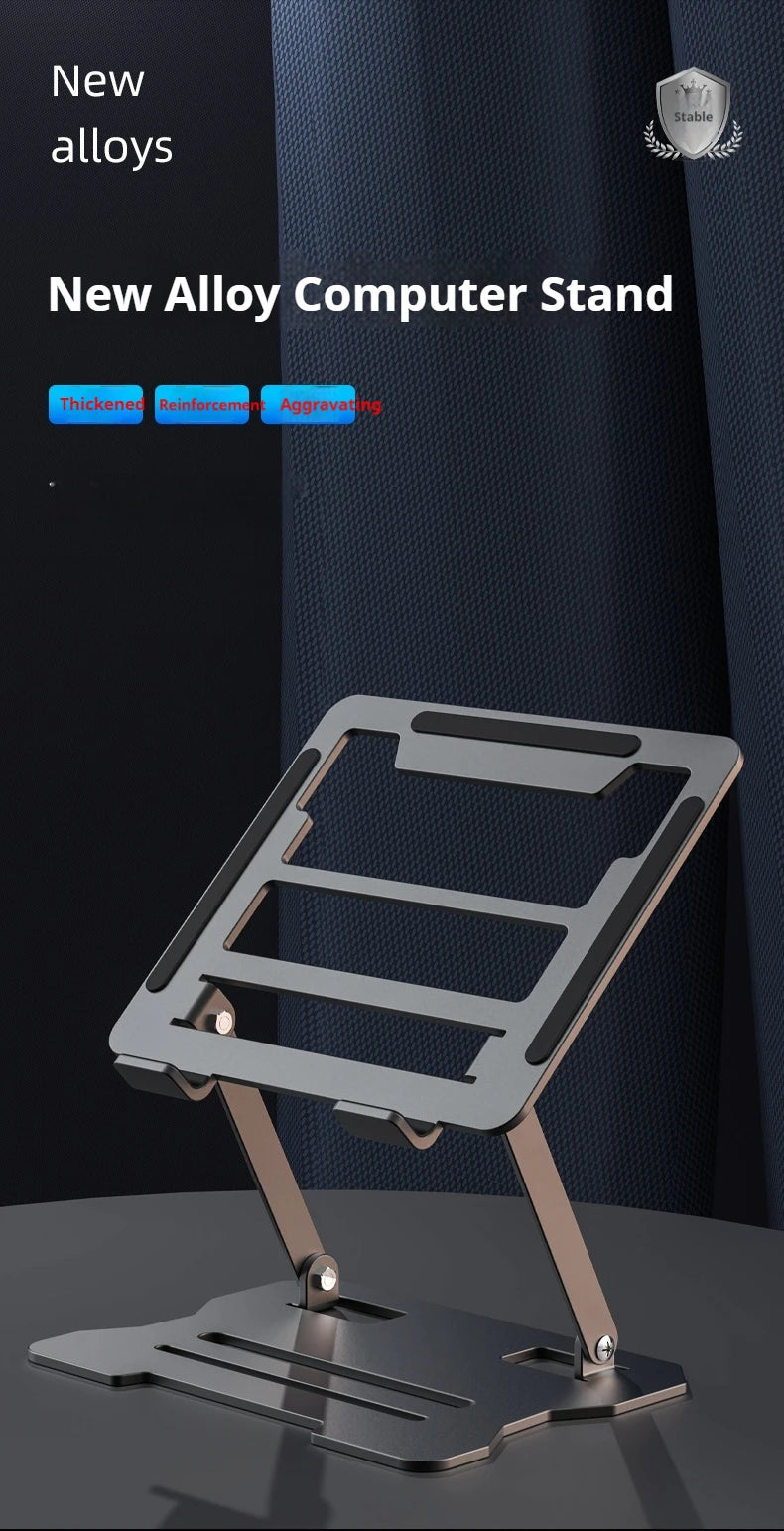 Supporto portatile regolabile in metallo per laptop