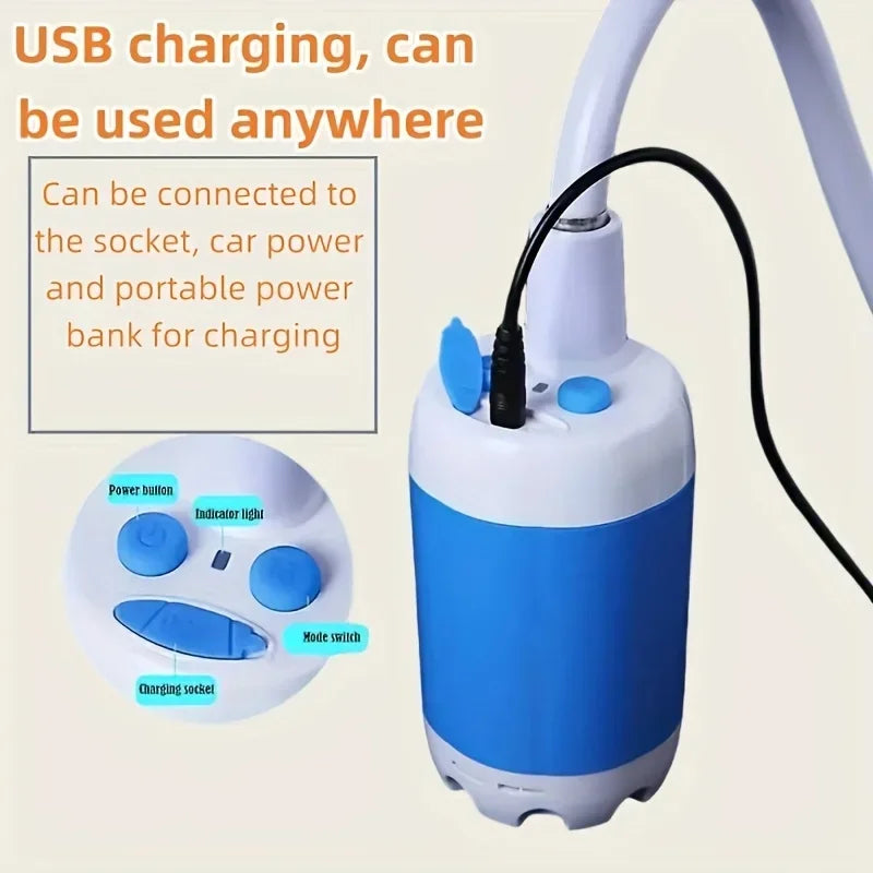 Portable Multi-Purpose Shower Head & Garden Hose Nozzle
