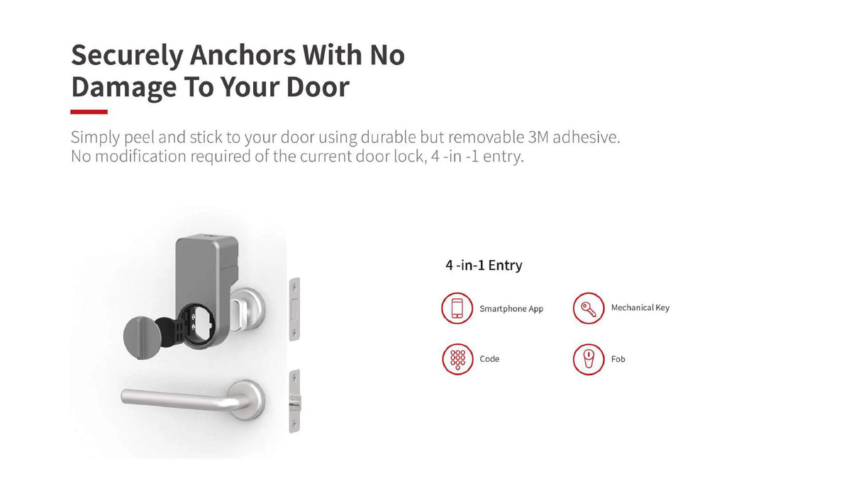 RAYKUBE A1 Pro Tuya Bluetooth Smart Door Lock Tuya/ Smart Life APP Unlock No drilling required Delivery From Spain To EU Countri