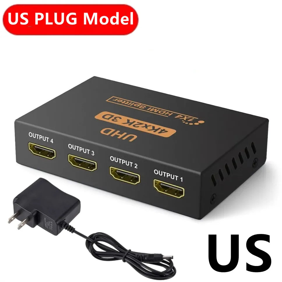 HDMI Splitter - One Input to Four Outputs