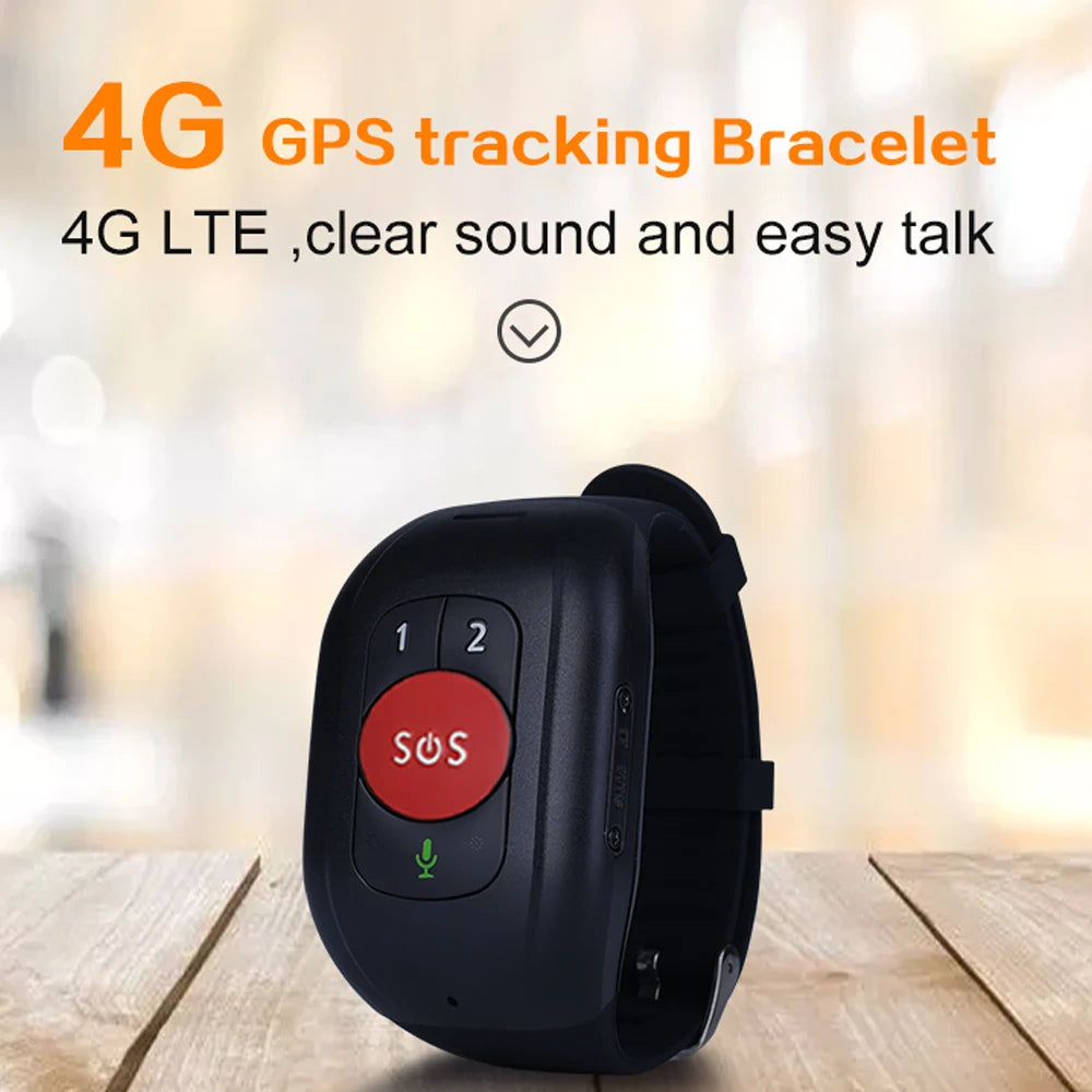 Ηλικιωμένος 4G SOS GPS Ρολόι Παρακολούθηση καρδιακών παλμών Αίματος Παίρνει Μέτρηση Πίεσης Κραδασμών Κίνηση Κλιμακώμενο Έκτακτης Αίτησης