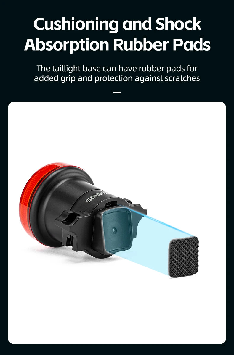 Smart cykel baklampa med bromssensor och USB-uppladdningsbar vattentät design