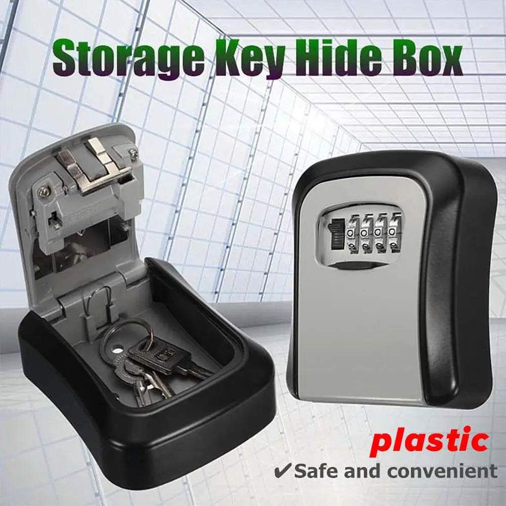 Wall-Mounted Four-Digit Key Lock Box