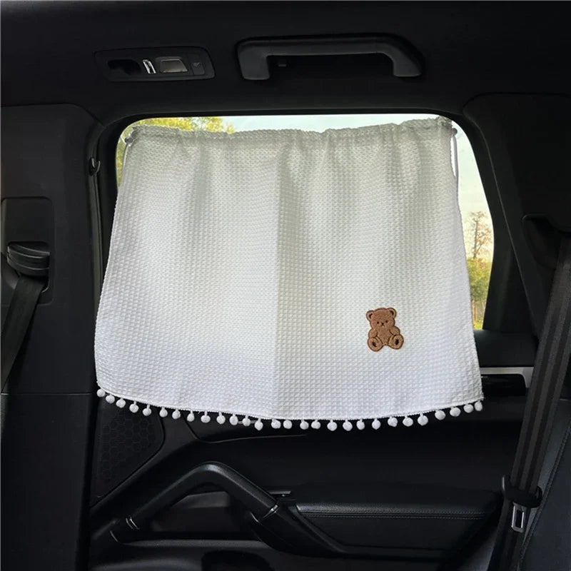 Universal Suction Cup Cartoon Flower Car Window Sunshade