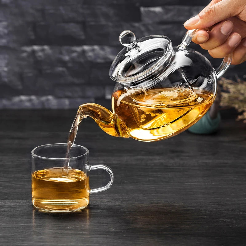 Borosilicate Glass Teapot with Infuser, 400–1000ml
