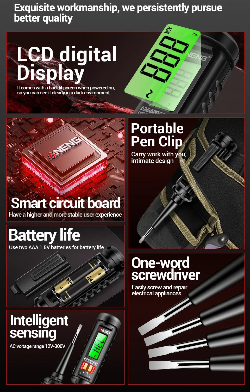 B16 Digital Voltage-Sensing Test Pen