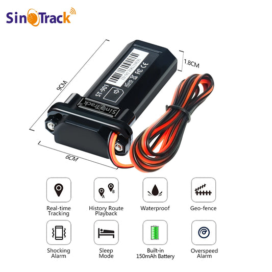 Bester SinoTrack 4G GPS-Tracker, wasserdicht, integrierte Batterie für Auto, Fahrzeug, GPS-Gerät, Motorrad, mit kostenloser Online-Tracking-App