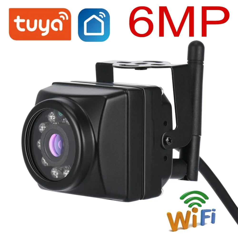 6MP Mini IR Security Camera for Indoor & Outdoor Use