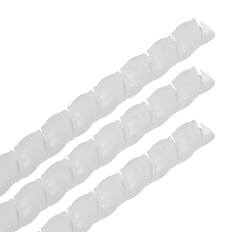 2M Long 8/10/12mm Cable Protection Sleeving Spiral Wound Flexible Wire Organizer Insulation Sleeve Wire Winding Protector 