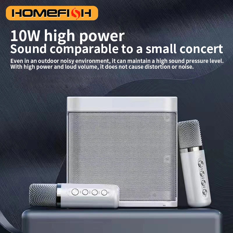 YS203 Çift Mikrofonlu Taşınabilir Bluetooth Hoparlör