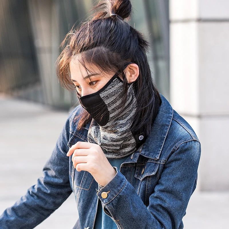 Winter Cycling Face Mask Windproof Fleece Thermal Bike Scarf