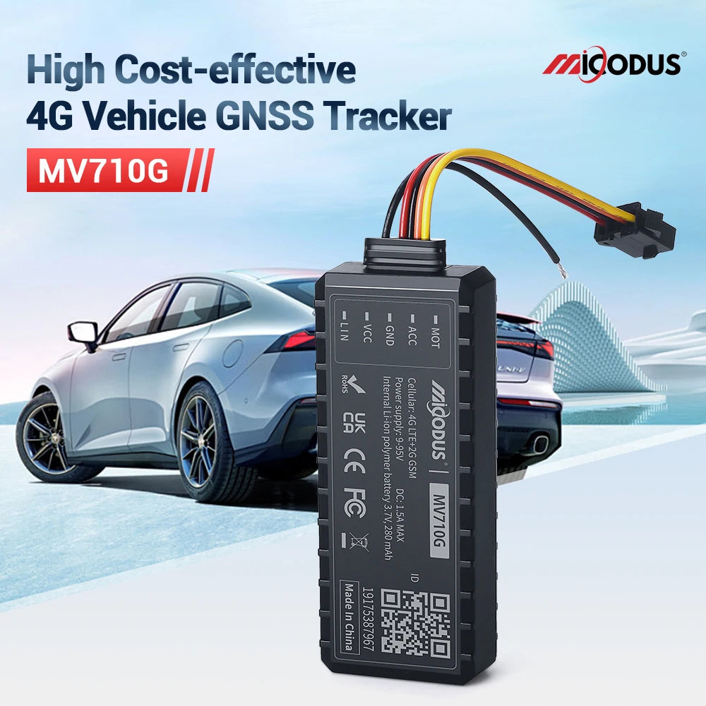 MiCODUS Rastreador Veiculo GPS Para Auto MV710G 9-90V Cut Off Fuel Mini 4G GPS Tracker For Car Vibrate ACC On/OFF Alerts PK J16