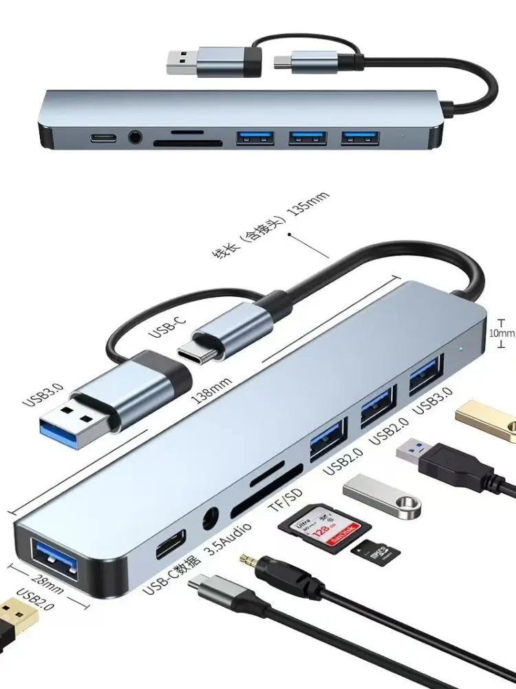 USB-C Hub with HDMI, USB and PD Charging - Options