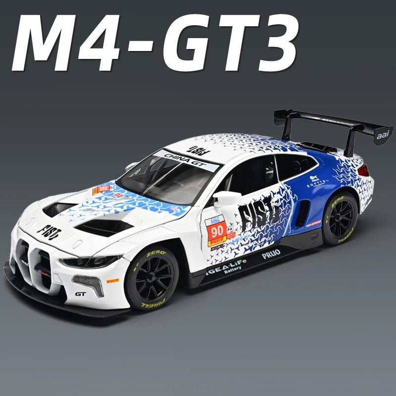 1:24 M4 GT3-modellbil i støpt metall