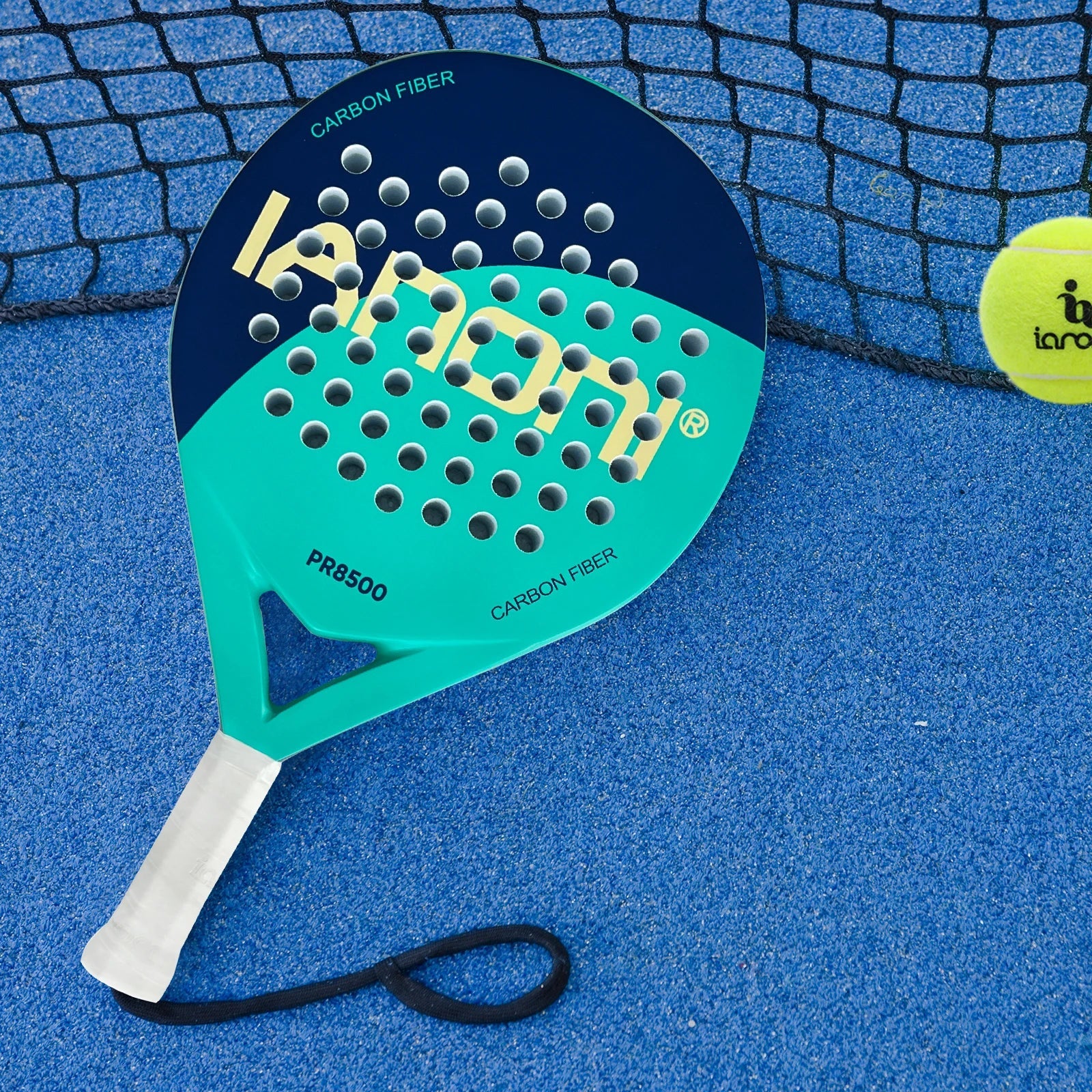 IANONI Padel Racket Carbon Fiber Surface with EVA Memory Flex Foam Core Padel Tennis Racquets Lightweight 
