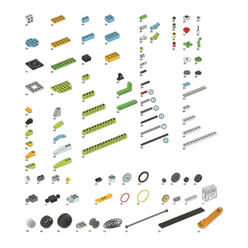 Pezzi per costruzioni robotiche e kit Hub per WeDo 2.0