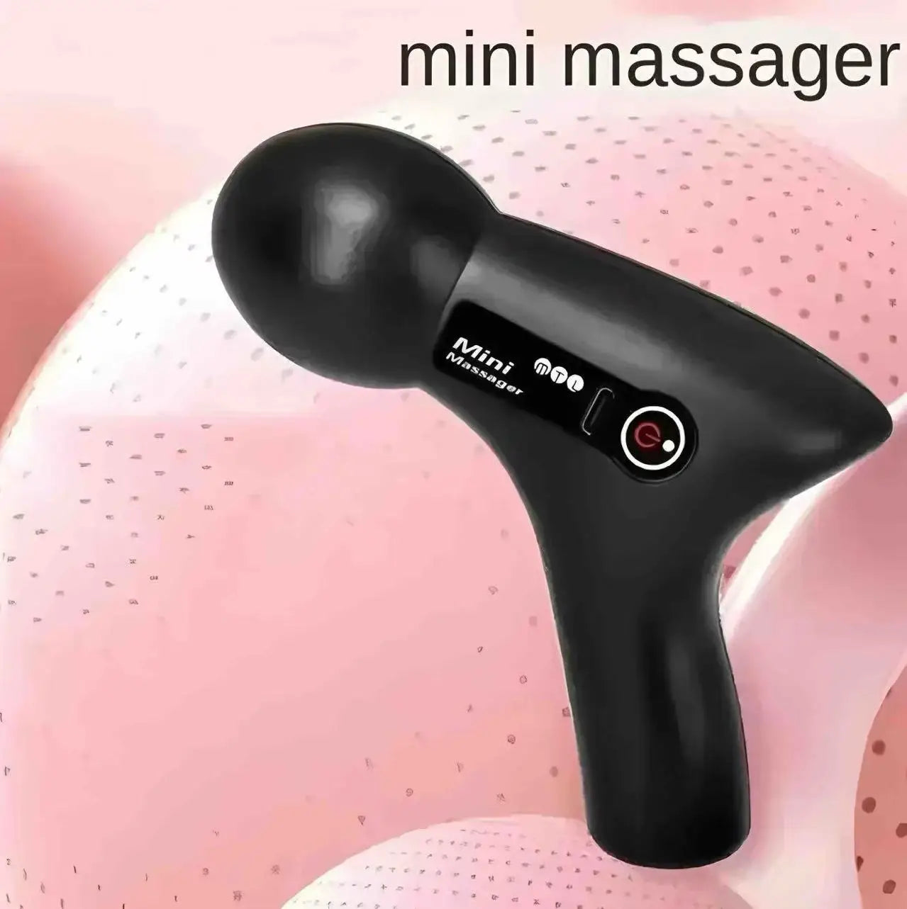 Mini Massage Massage LCD Screen 6 Heads Gun Muscle Massager Portable Electric Fascia Gun for Neck Foot Body Fascia Gun 