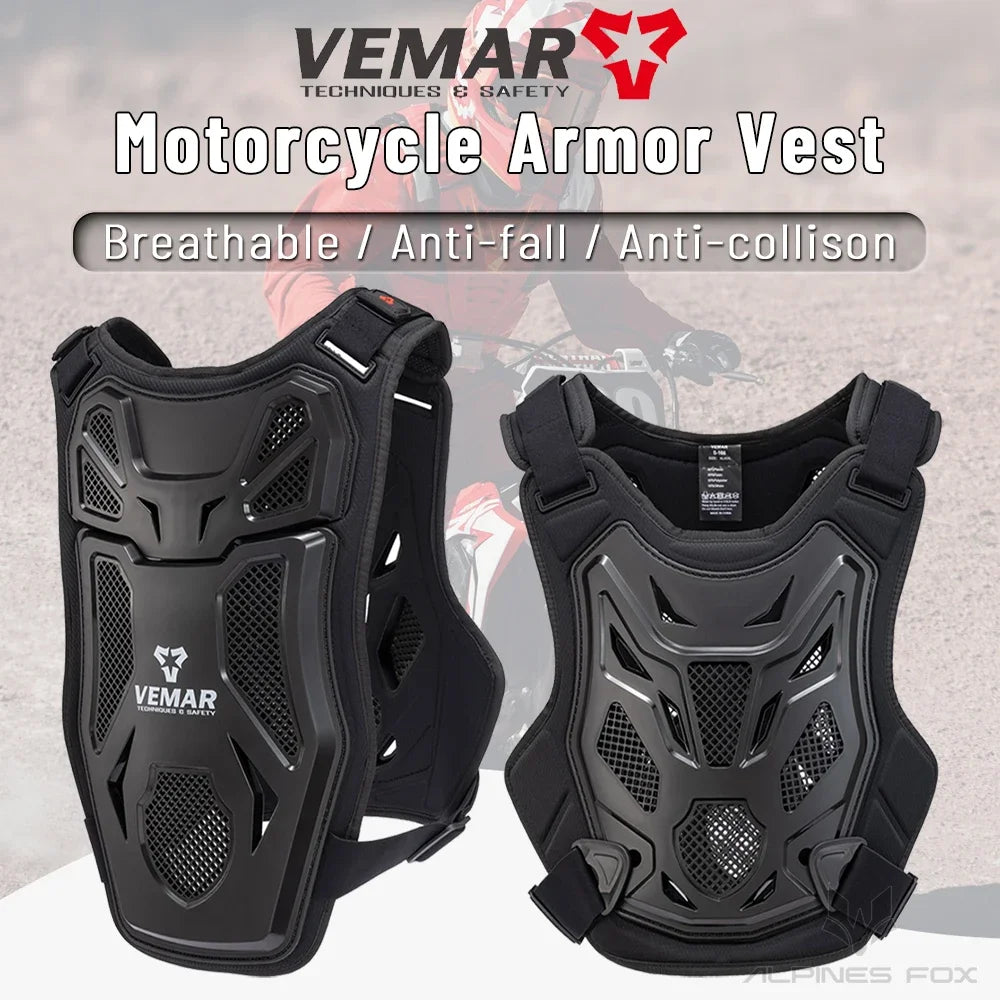 Chaleco protector de armadura para motocross todo terreno para pecho y espalda