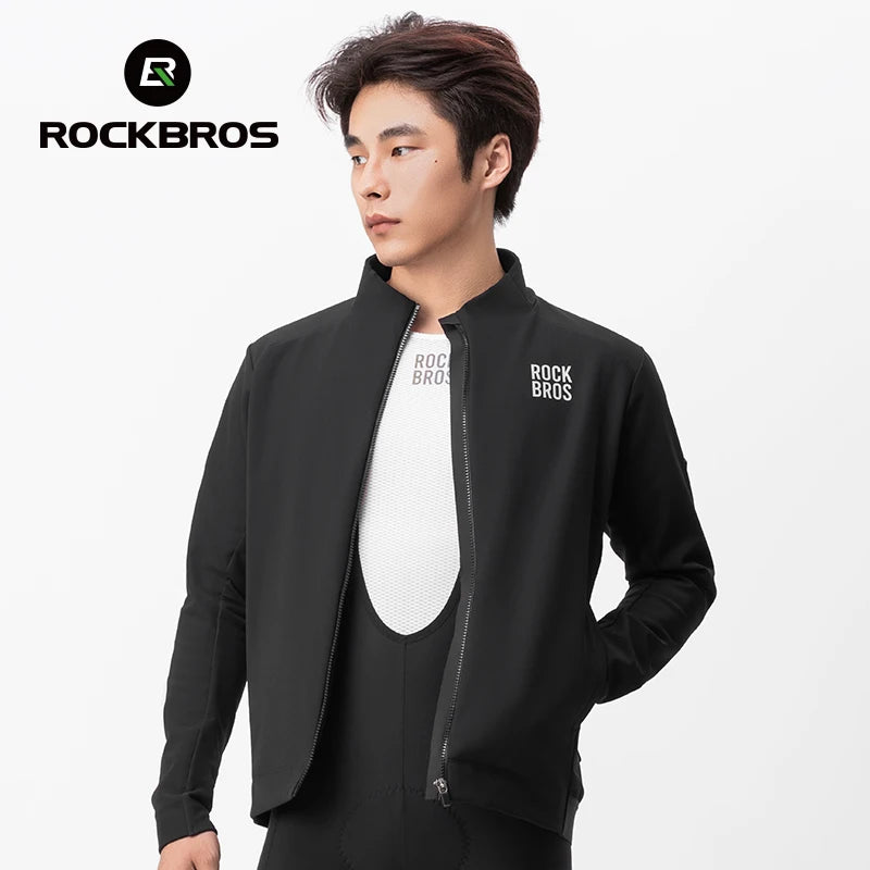 Men’s Thermal Cycling Jacket Windproof Fleece Bike Coat