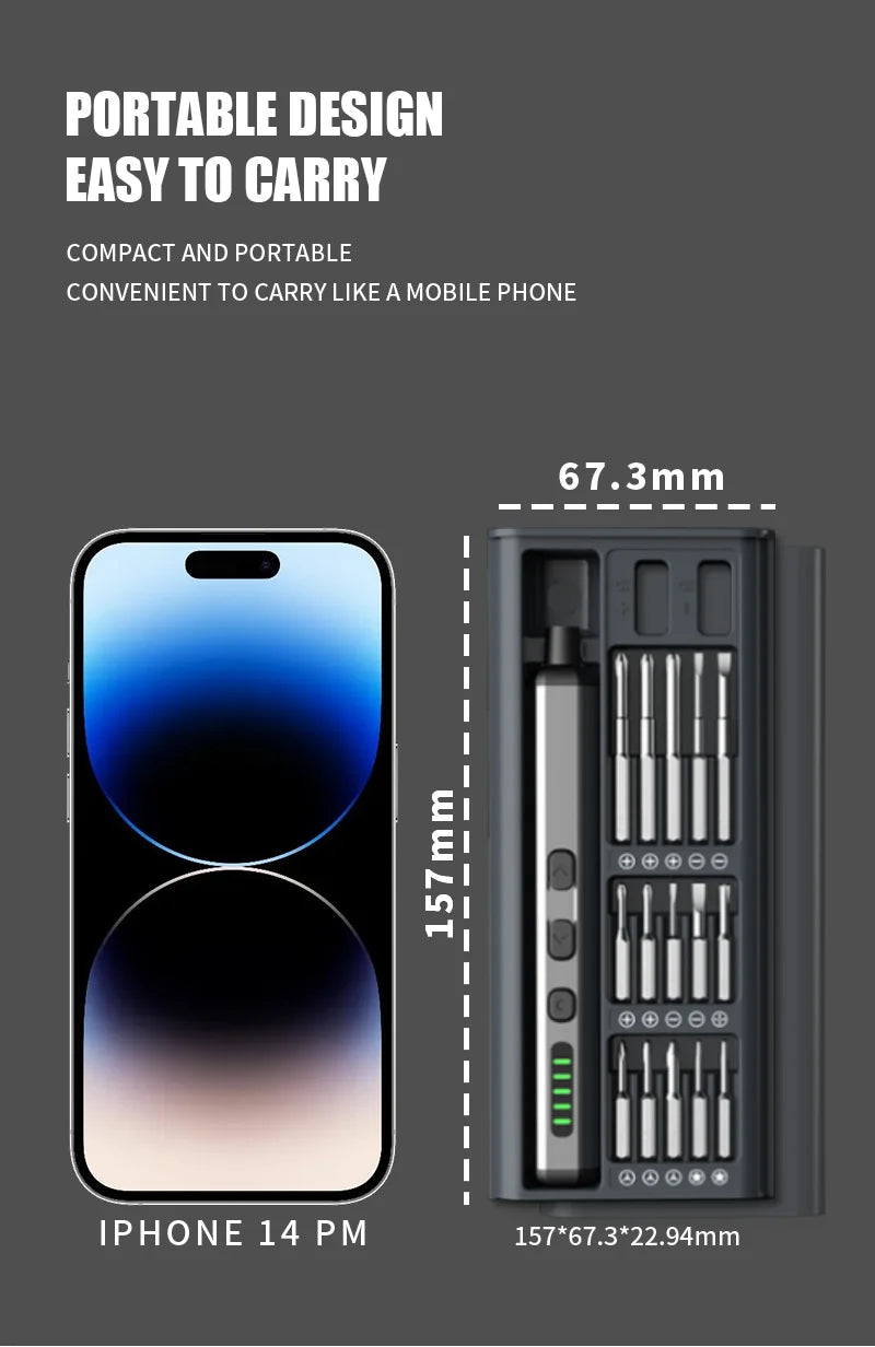 Rechargeable Precision Electric Screwdriver Set