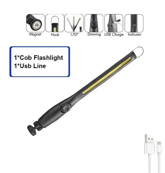 Lampe de travail COB magnétique rechargeable S580