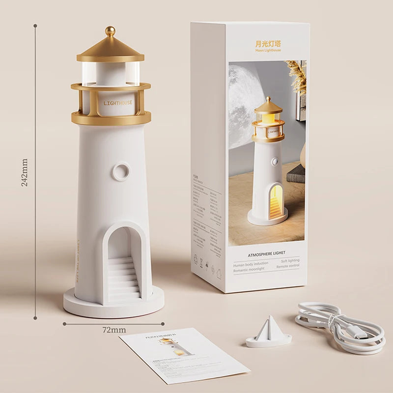 Moon Projection Night Light with Remote, Motion Sensor