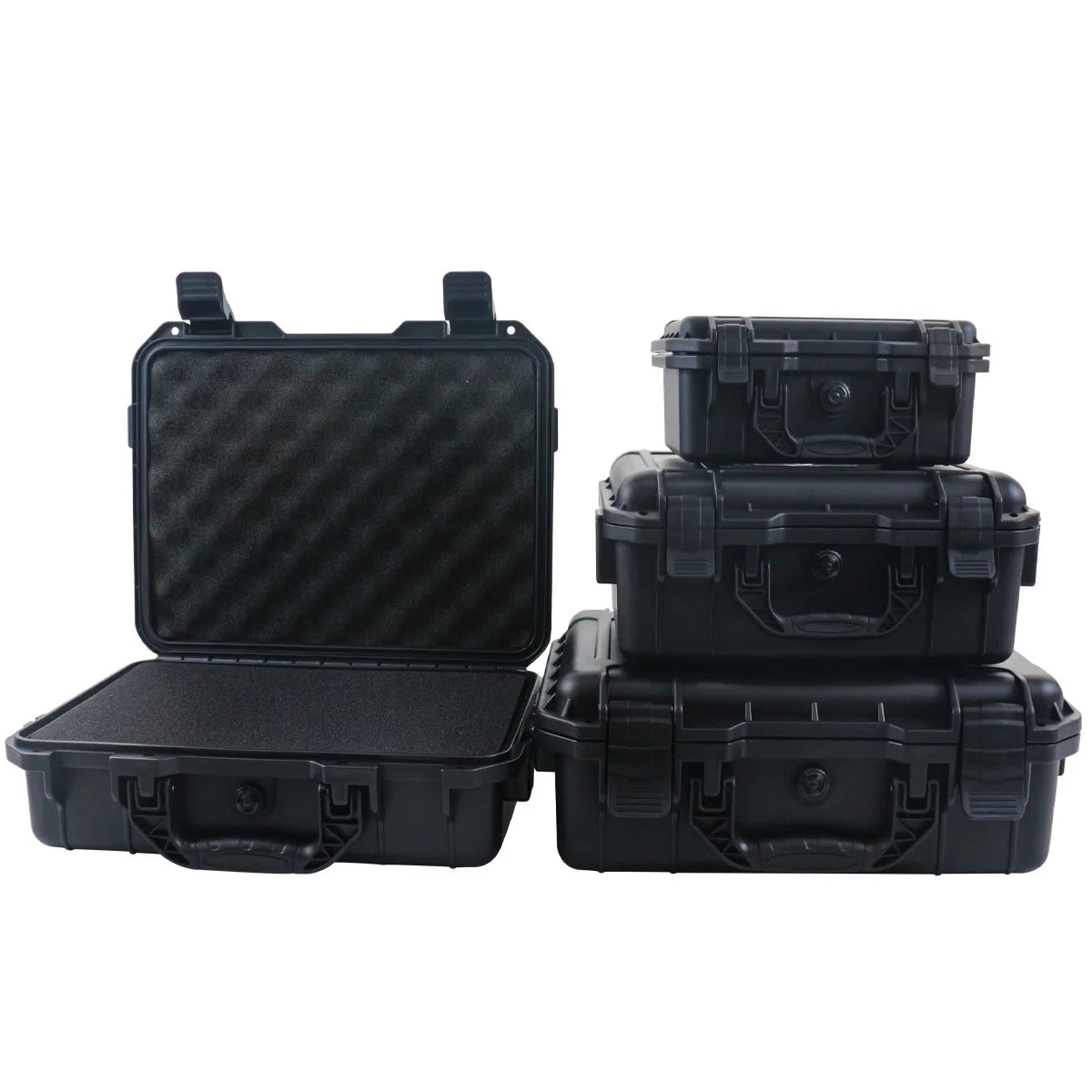 1pc Waterproof Hard Carry Case Bag Tool Case With Pre-cut Sponge Storage Box Safety Protector Organizer Hardware Toolbox 