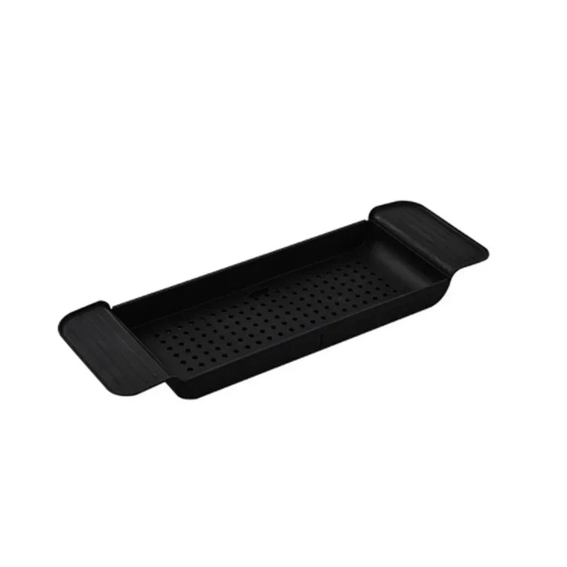 Multi-Function Retractable Bathtub Storage Rack Bath Tray Shelf Tub  Towel Storage Shelf Kitchen Sink Drain Holder