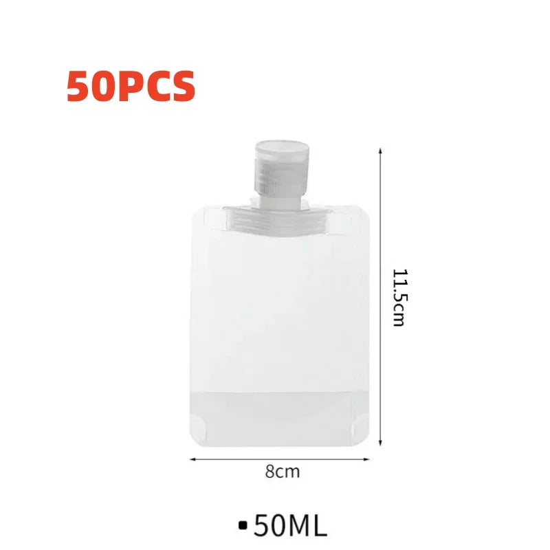 10Pcs 30/50/100ML Thickened Travel Subpackage Cosmetic Lotion Shower Gel Shampoo Portable Facial Cleanser 