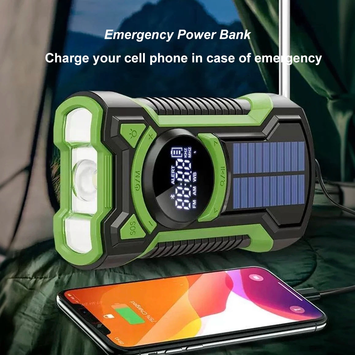 Polnljivi AM/FM Bluetooth radio