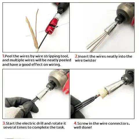 1PC Wire Twisting Tools Quickly Twister Electrician Artifact for Power Drill Drivers Twisted Connector Cable Device Multi-tool 