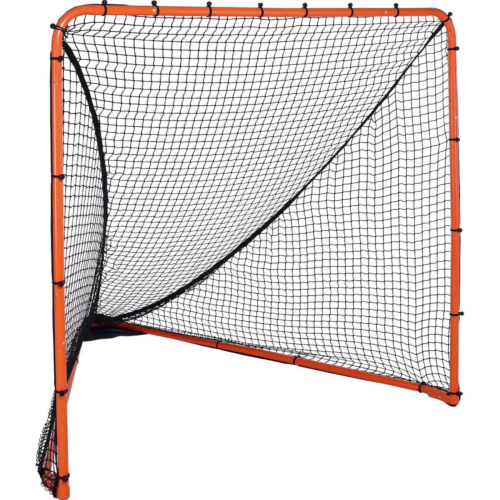 Skladací lacrosový bránkový set 6x6 FT s oceľovým rámom a tréningovou sieťou