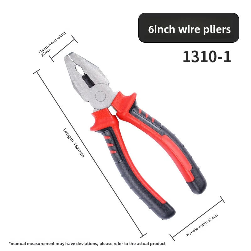 3 Types Pliers Set, Heavy Duty Combination Long Nose Diagonal Cutter Pliers, Wire Cutting Gripping Tool Kit for DIY Repair