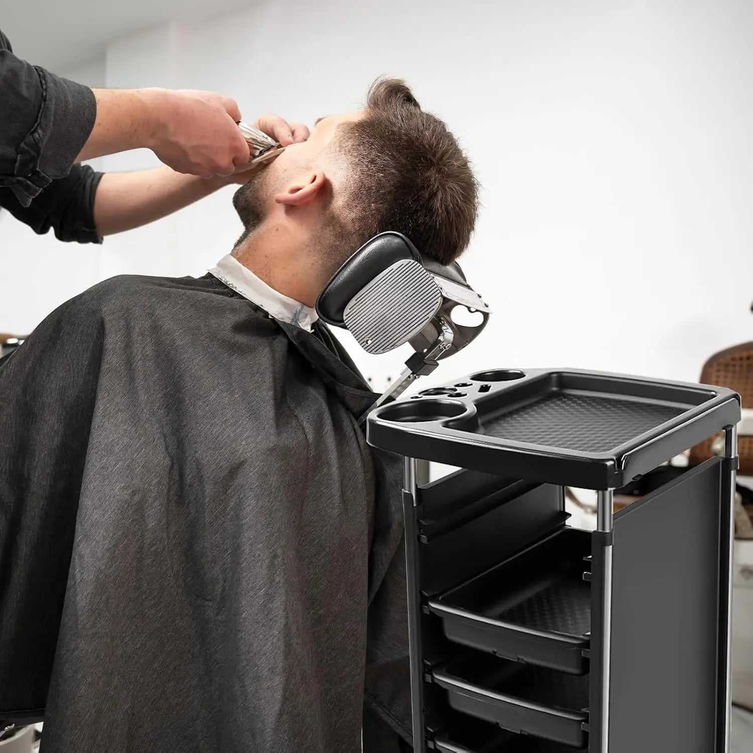 Rollende trolley met 5 laden en verdelers voor salon en werkruimte