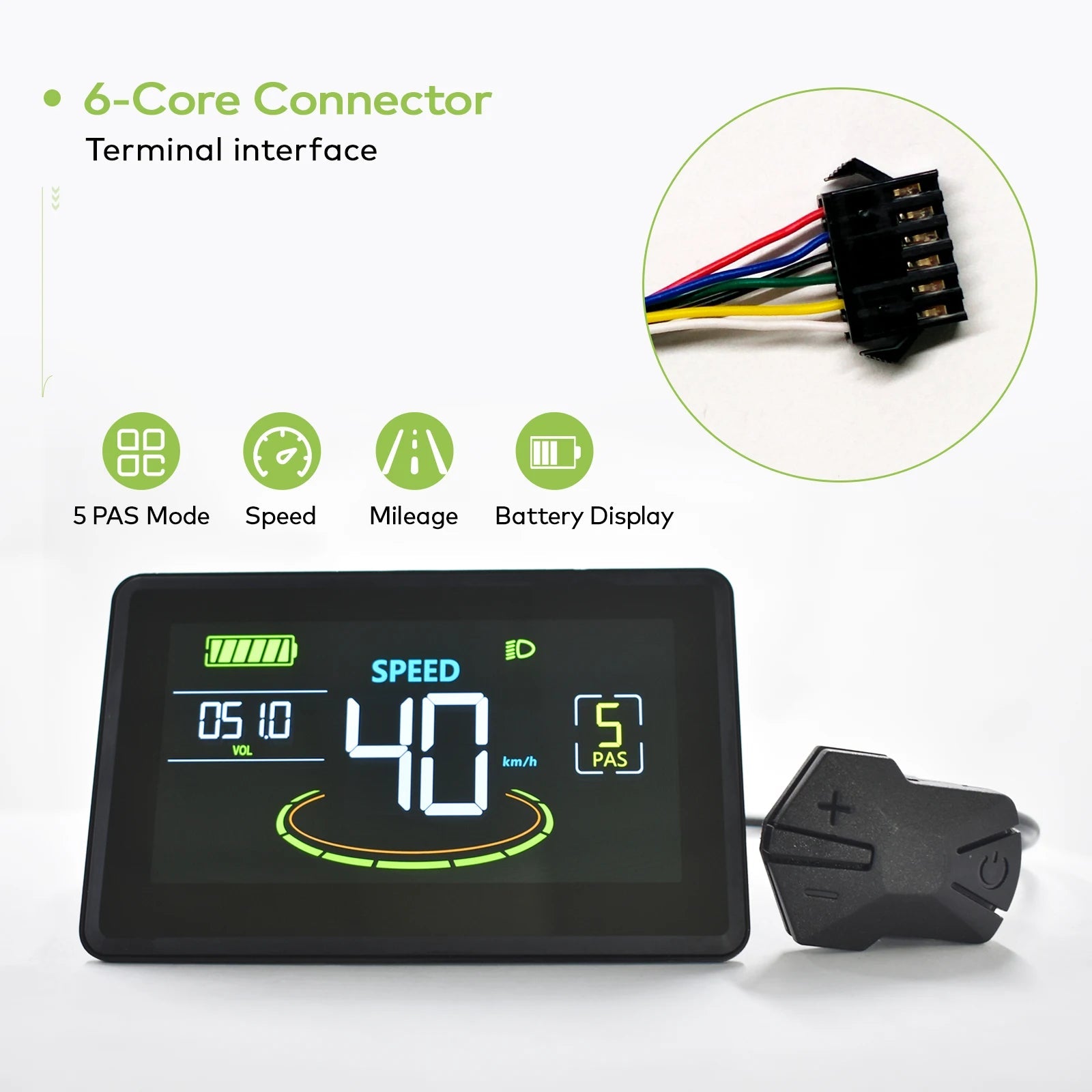 H6C Bicycle Computer Large Screen Led Cycling Computer Odometer Accurate Waterproof Bicycle Speedometer E Bike Accessories 