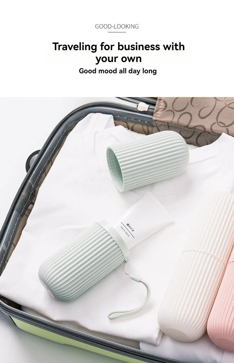Portable Toothpaste Toothbrush Protect Holder Case Travel Camping Storage Box Protect Toothbrush Toothpaste from Dirt and Damage 