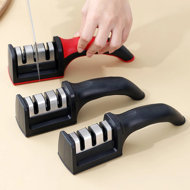 Affilacoltelli da cucina manuale con base antiscivolo