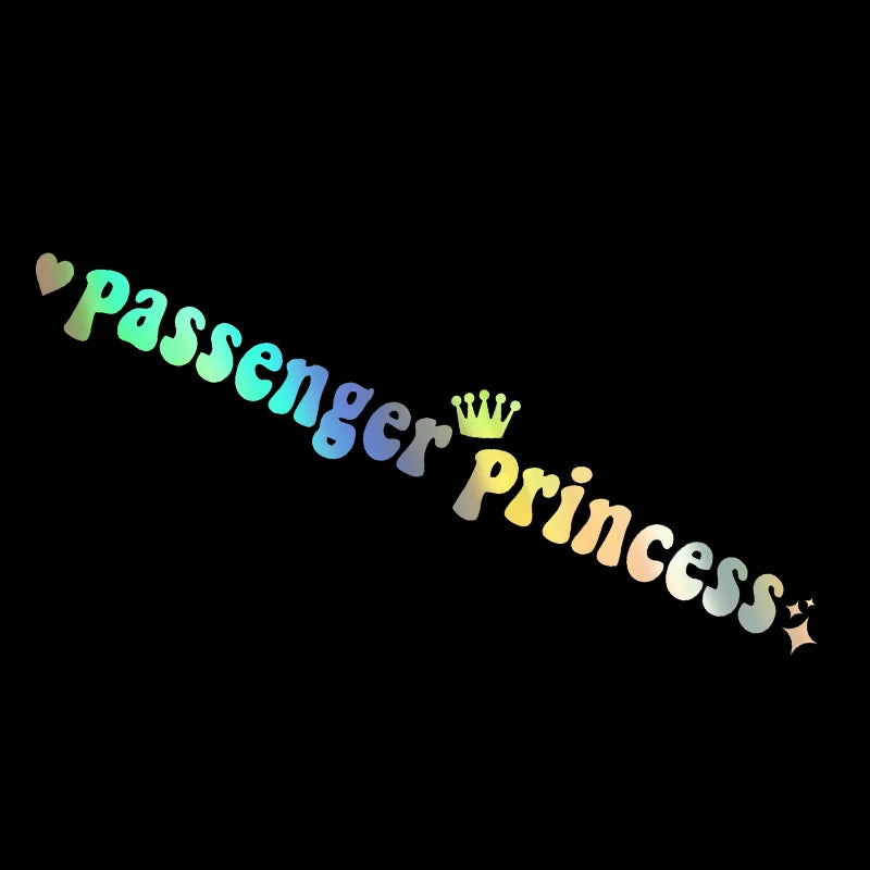 G216 15*2.3CM Passenger princess car stickers funny creative stickers for car rearview mirrors