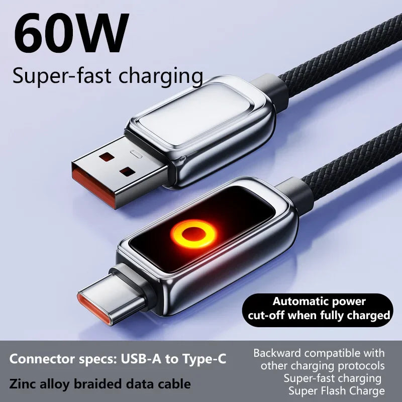 Braided USB-C Charging and Data Cable, 1m or 2m