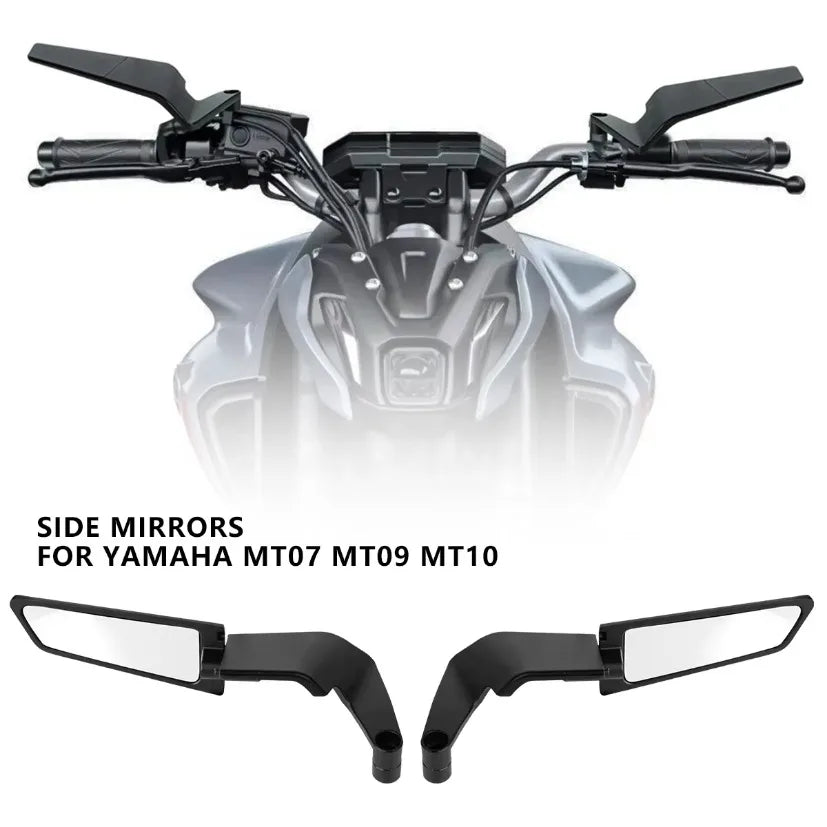 For Kawasaki Z900 Z650 2021 2022 2023 Motorcycle Mirrors Stealth Winglets Mirror Kits Adjustable Mirrors Motorcycle Wing Mirrors 