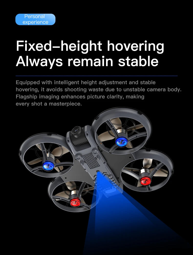 VR Big Drones 4K HD Wide Angle Camera WiFi FPV RC Helicopter with Large Screen Foldable Quadcopter for Professional Photography