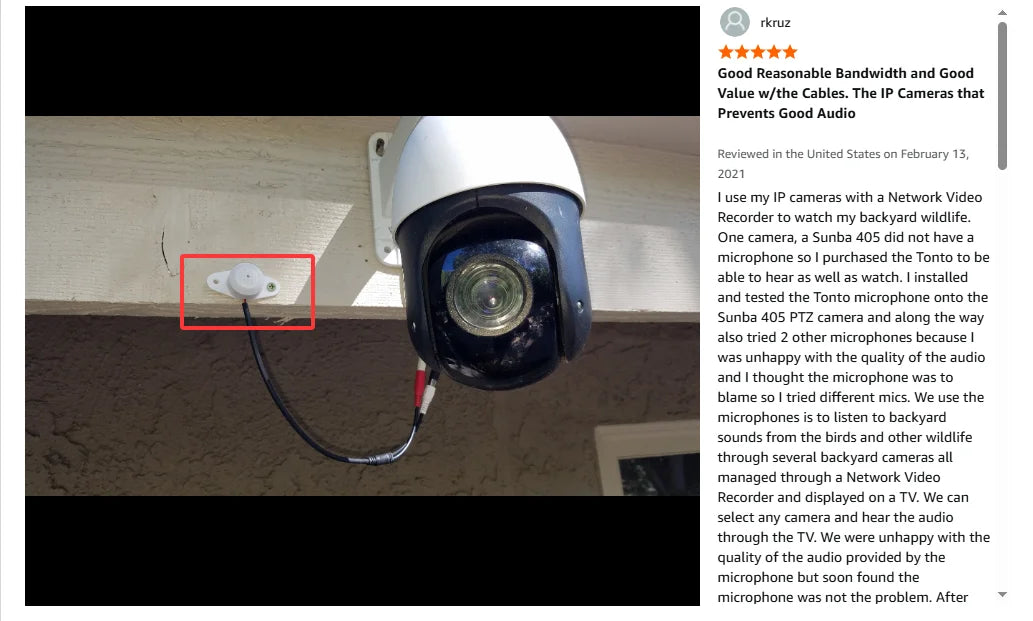 CCTV-microfoonaudio pickup