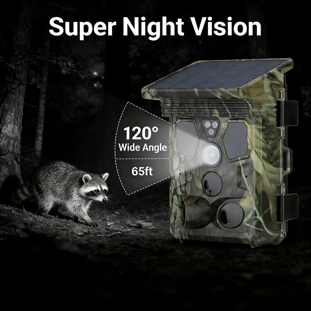 4K 50MP WiFi Trail Camera with 940NM Night Vision