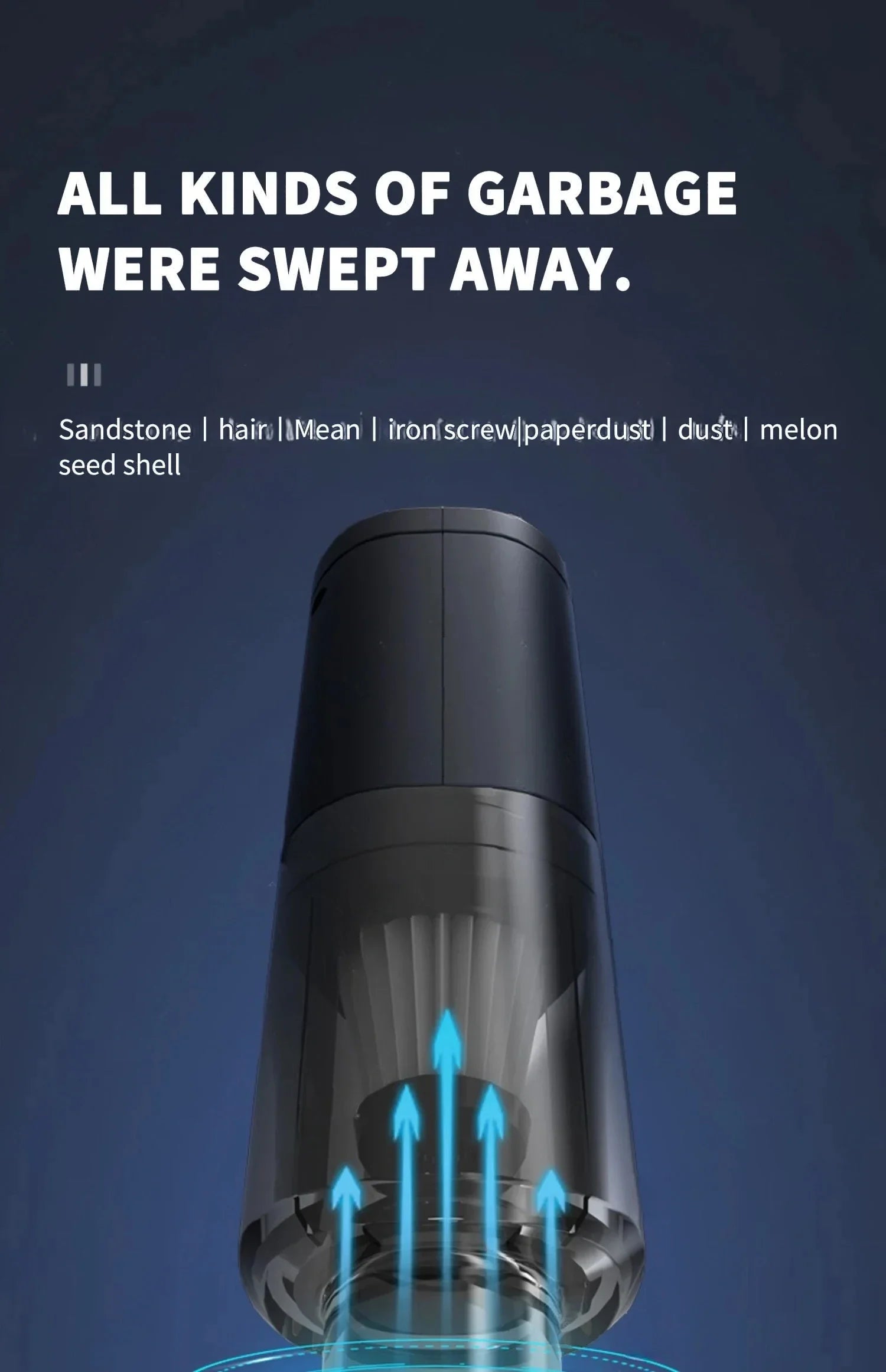 CENRR 98000PA Krachtige Mini Auto Stofzuiger Snoerloos Draadloos Auto Reinigingsapparaat Handheld Draagbare Stofzuiger Luchtpistool