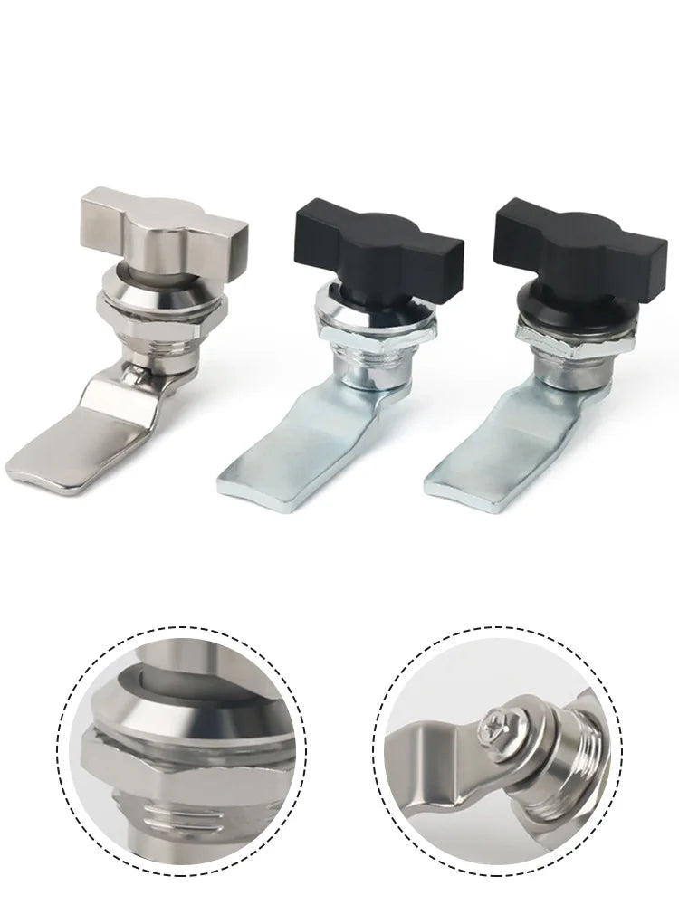 Keyless Cylindrical Cam Lock Cabinet Tongue Lock Distribution Box Door Handle Lock Hardware Accessories