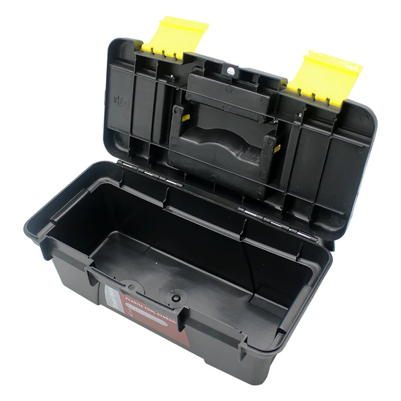 Double-Layer Plastic Toolbox with Lid Organisers