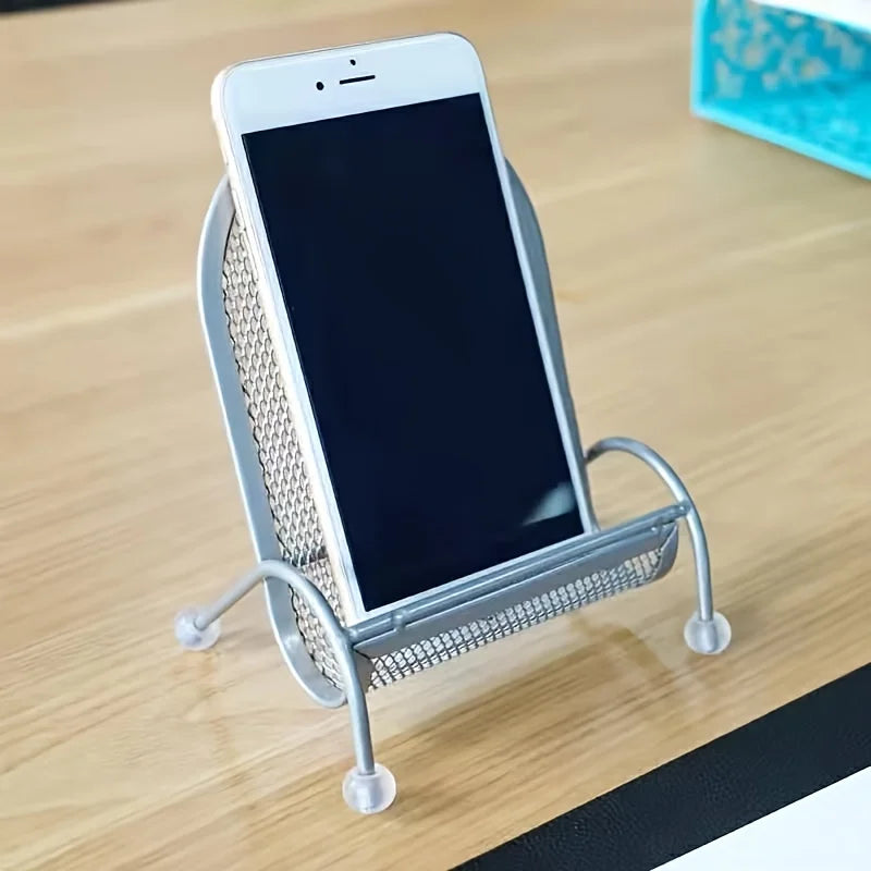Stainless Steel Phone Stand for Desk and Bedside Use