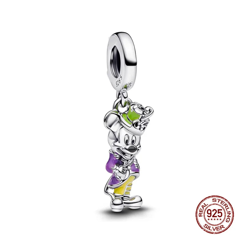 925 Silver Witch Charm Bead for Disney-Inspired Bracelets