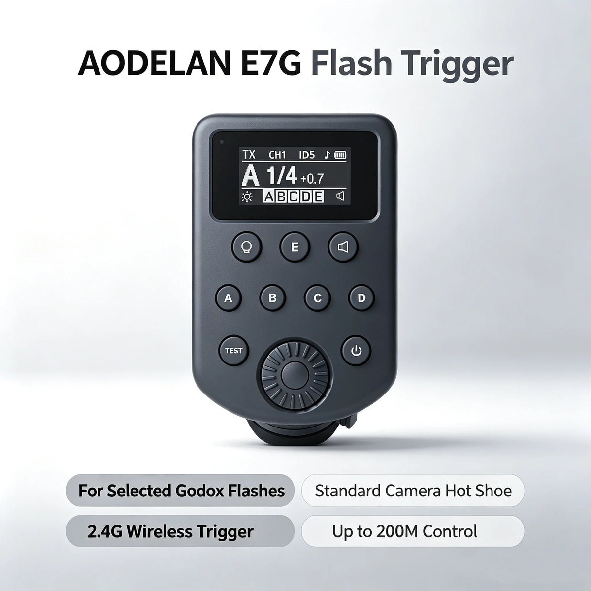 E7G Draadloze handmatige flits-trigger