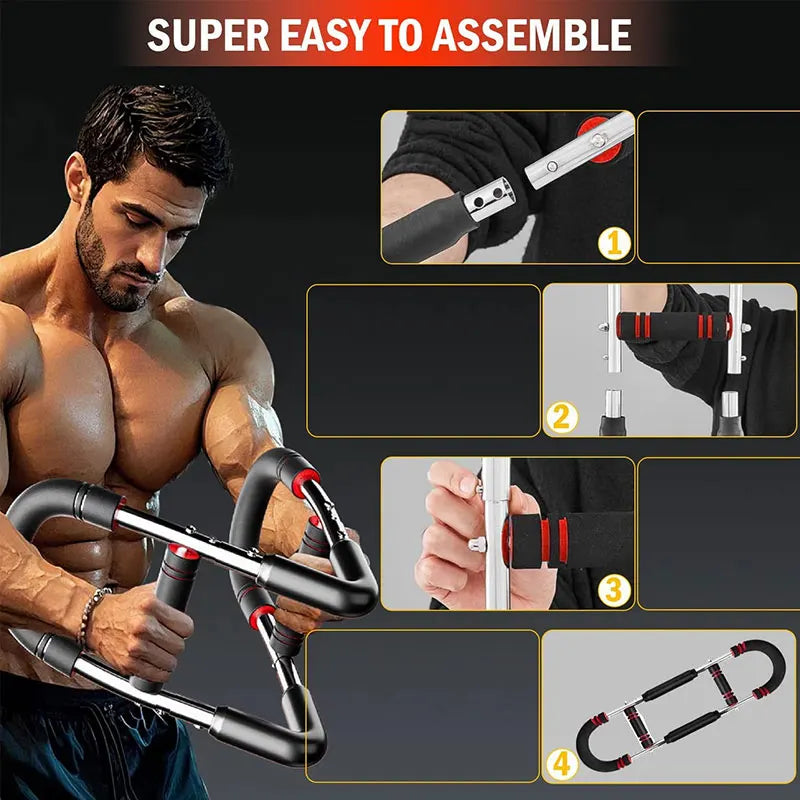 Adjustable Boxing Arm Trainer with Flywheel Resistance for Strength